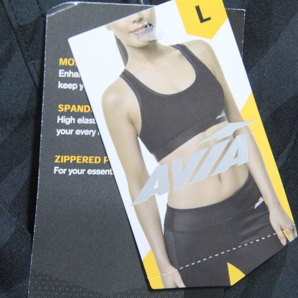 Avia Running Shorts NWT Black/Grey Size L - Picture 6 of 6